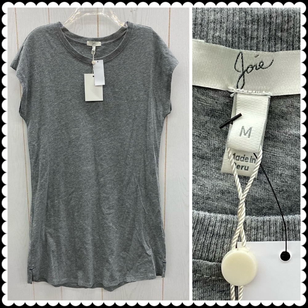 JOIE T-Shirt Dress Gray Sz Medium NEW